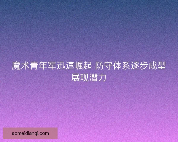 魔术青年军迅速崛起 防守体系逐步成型展现潜力